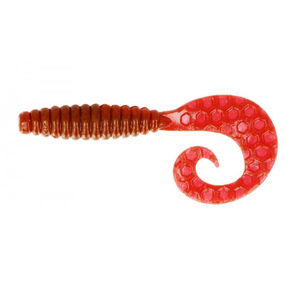 Приманка силіконова на хижака, ZEOX Comma Grub, довжина 3,4 дюймів, 7шт/уп, колір №002 UV